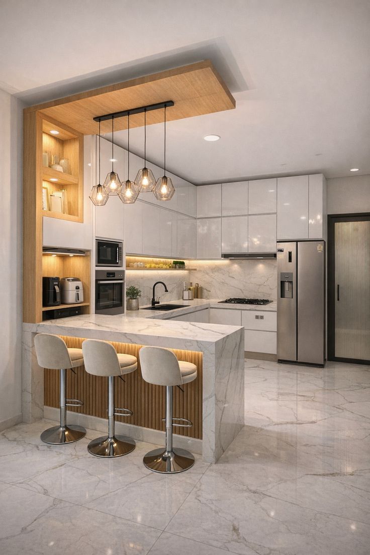 Open concept dining and living design