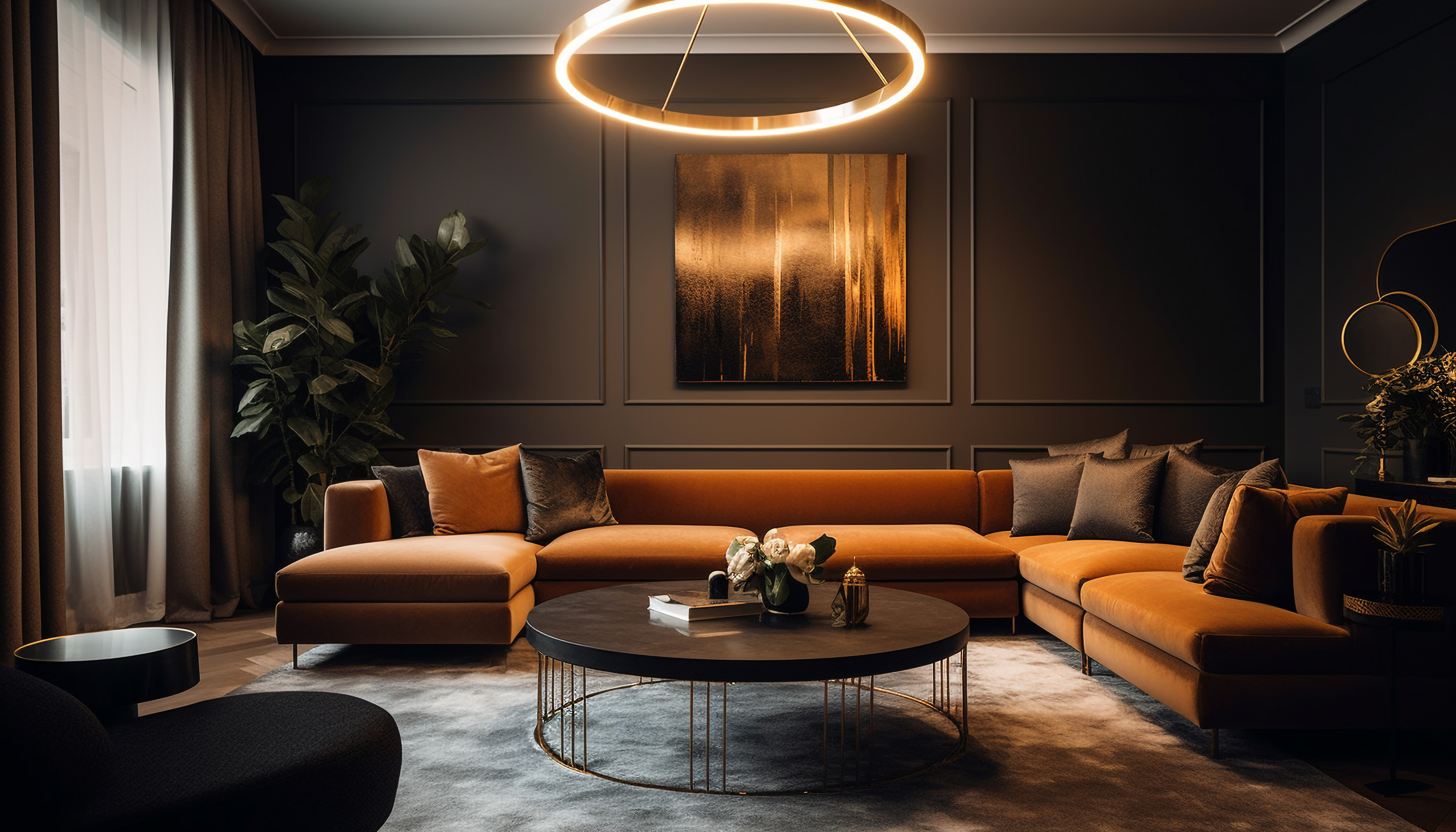 Bedroom and lounge transition design