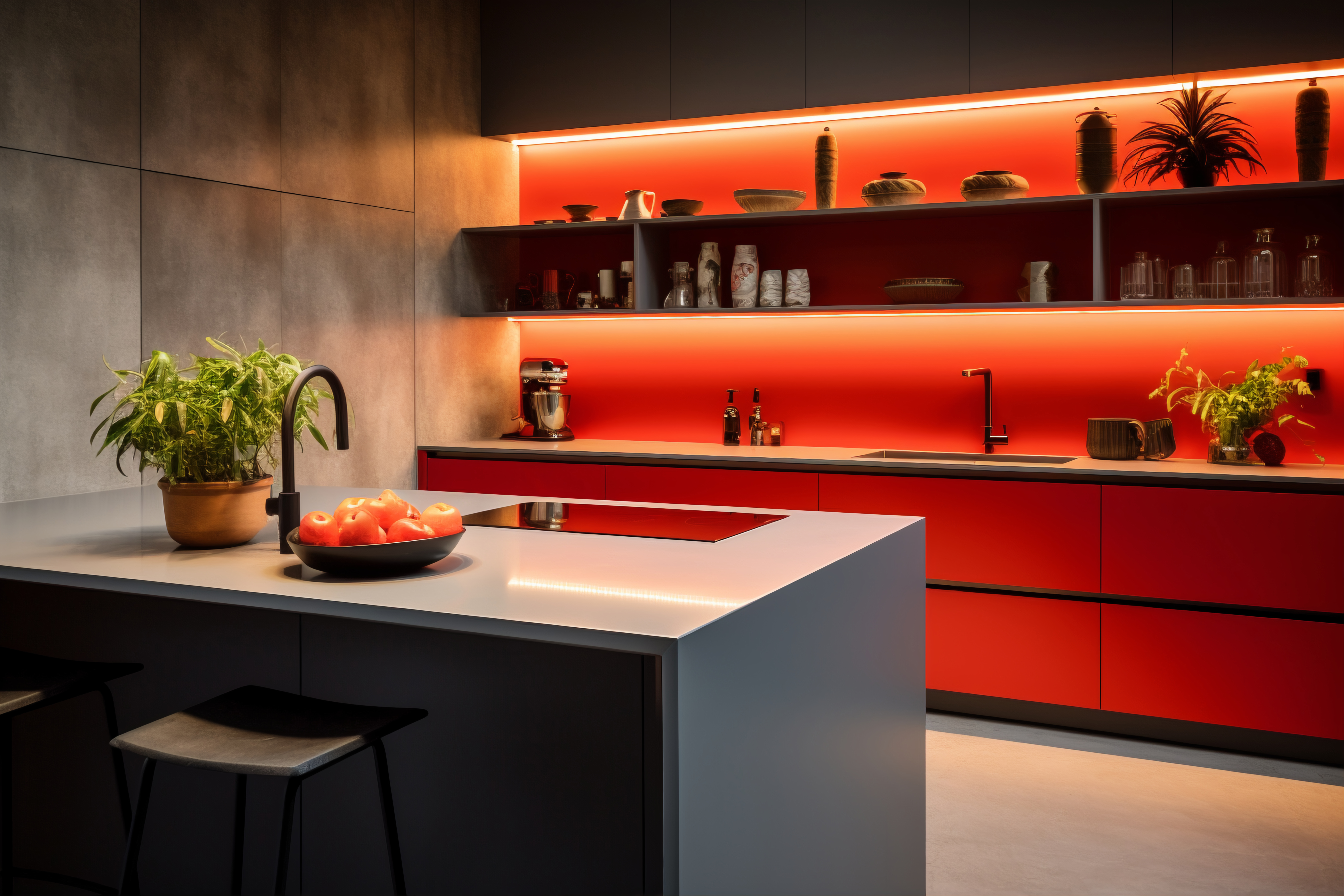 Island style modular kitchen design