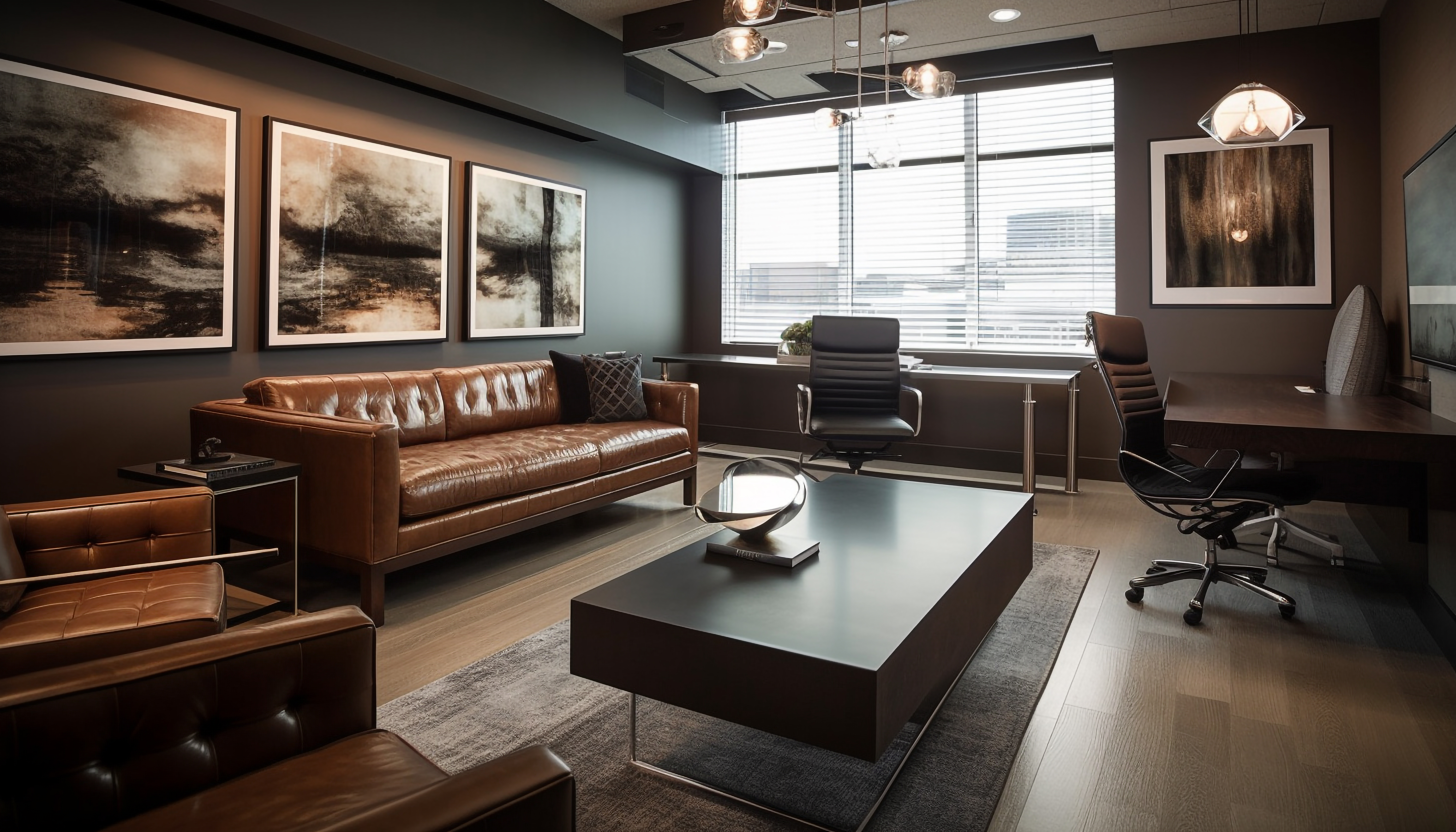 Modern office cabin interior design
