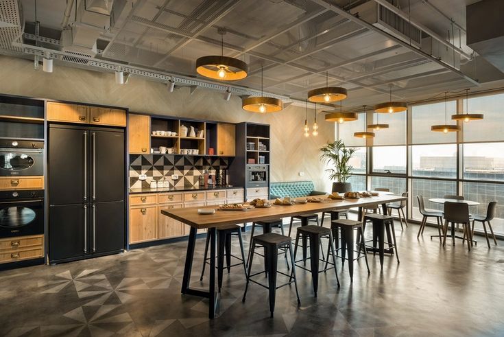 Breakout and pantry office interior design