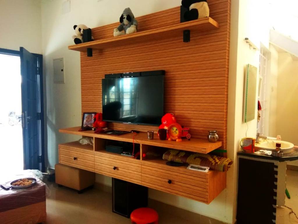 TV unit and premium living wall design