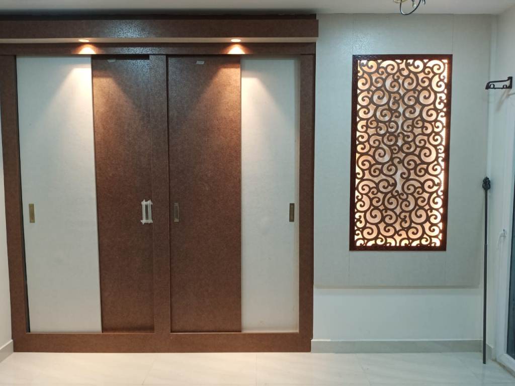 Feature wall and storage style details