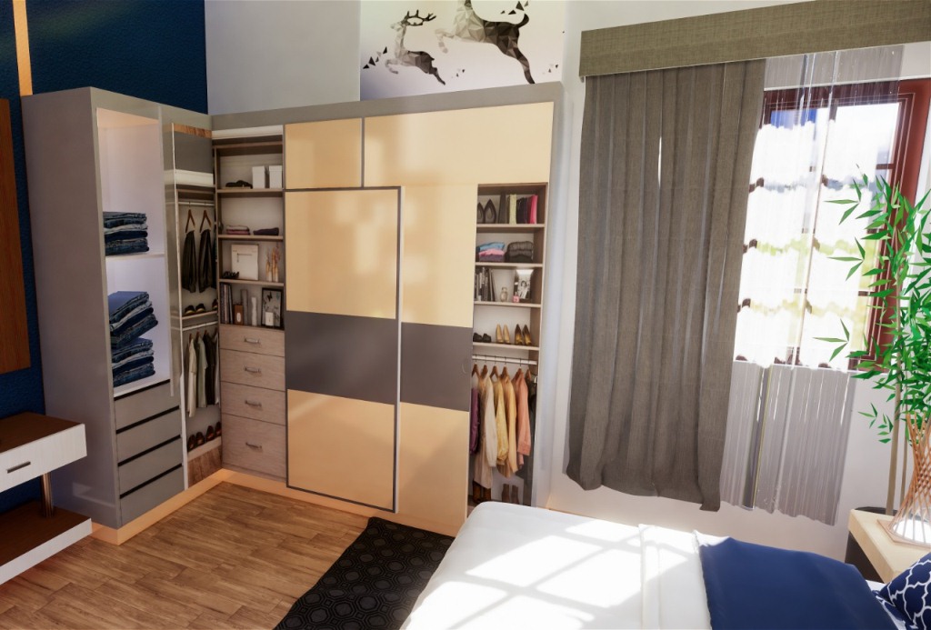 Feature wall and storage style details