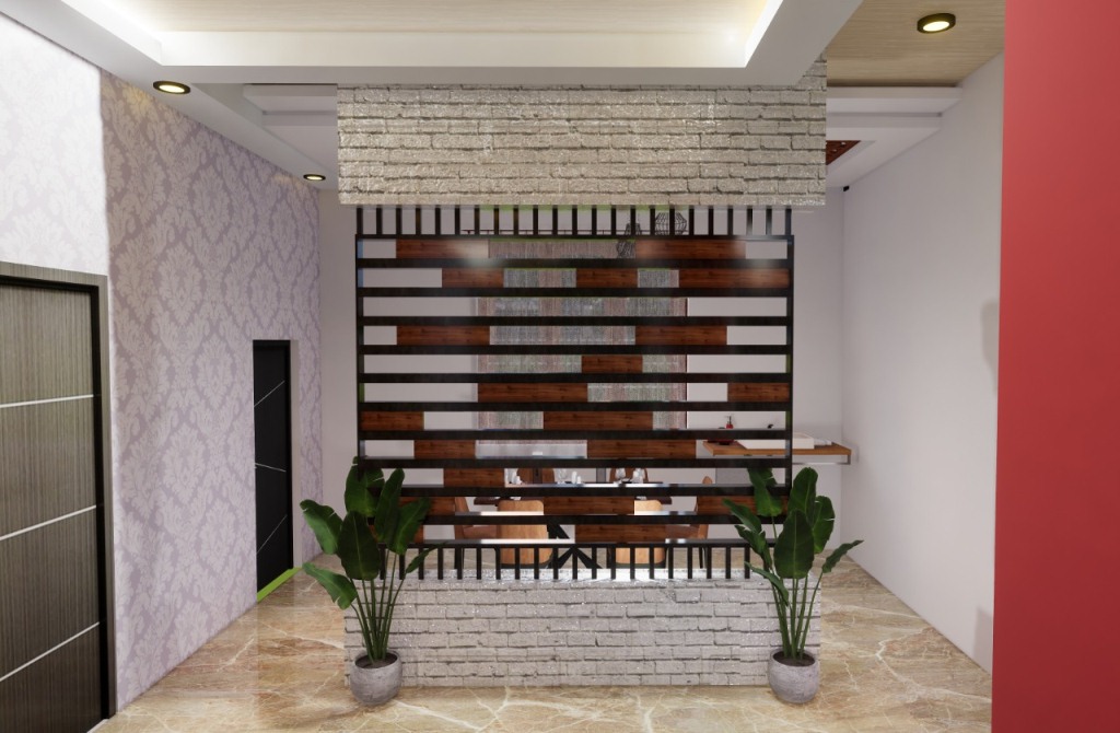 Feature wall and storage style details