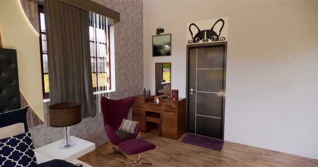 Feature wall and storage style details