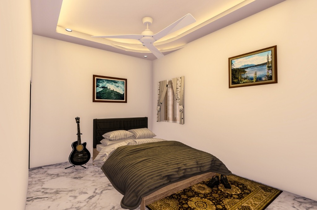Living room interior setup